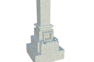 8寸 新名古屋型和型墓石（OW1）