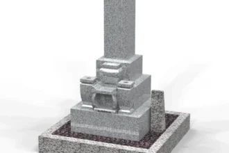 ８寸名古屋和型墓石（1.5㎡）中国白御影