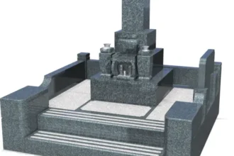 ８寸名古屋和型墓石（3㎡）国産 天山石