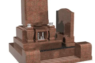 ニューインペリアルレッド　和洋型墓石（2㎡）