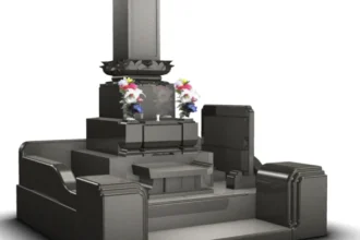 KJ型 和型墓石M（黒御影）