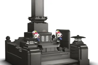 KJ型 和型墓石N（黒御影）