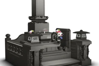 ＫＪ型墓石Ｐ（黒御影）