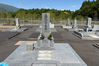 【墓石建替え工事】岡崎市対応＃三重県いなべ市・向平霊園＃お墓の建替え＃施工事例 Before